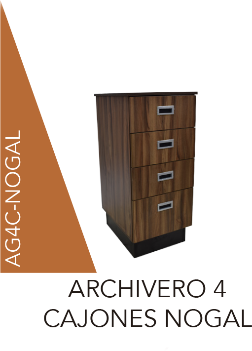 ARCHIVERO 4 PUERTAS NOGAL