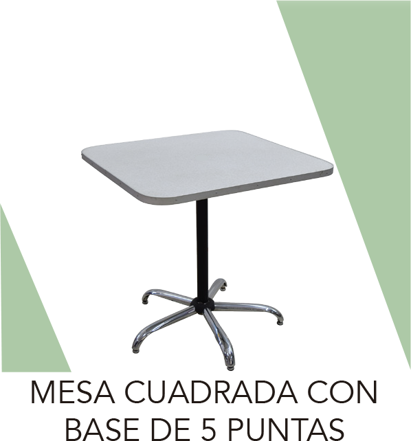 MESA CUADRADA 5 PUNTAS