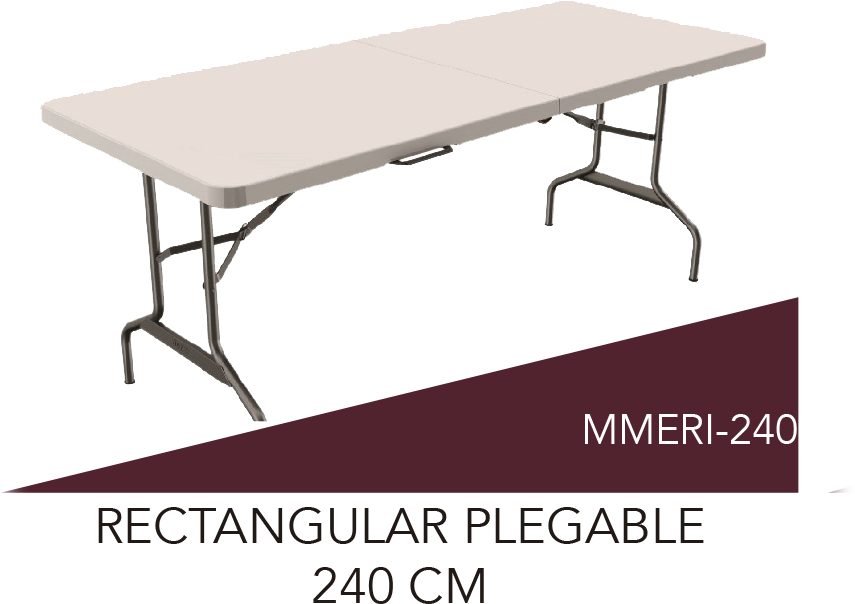 MESA RECTANGULAR PLEGABLE 240 CM