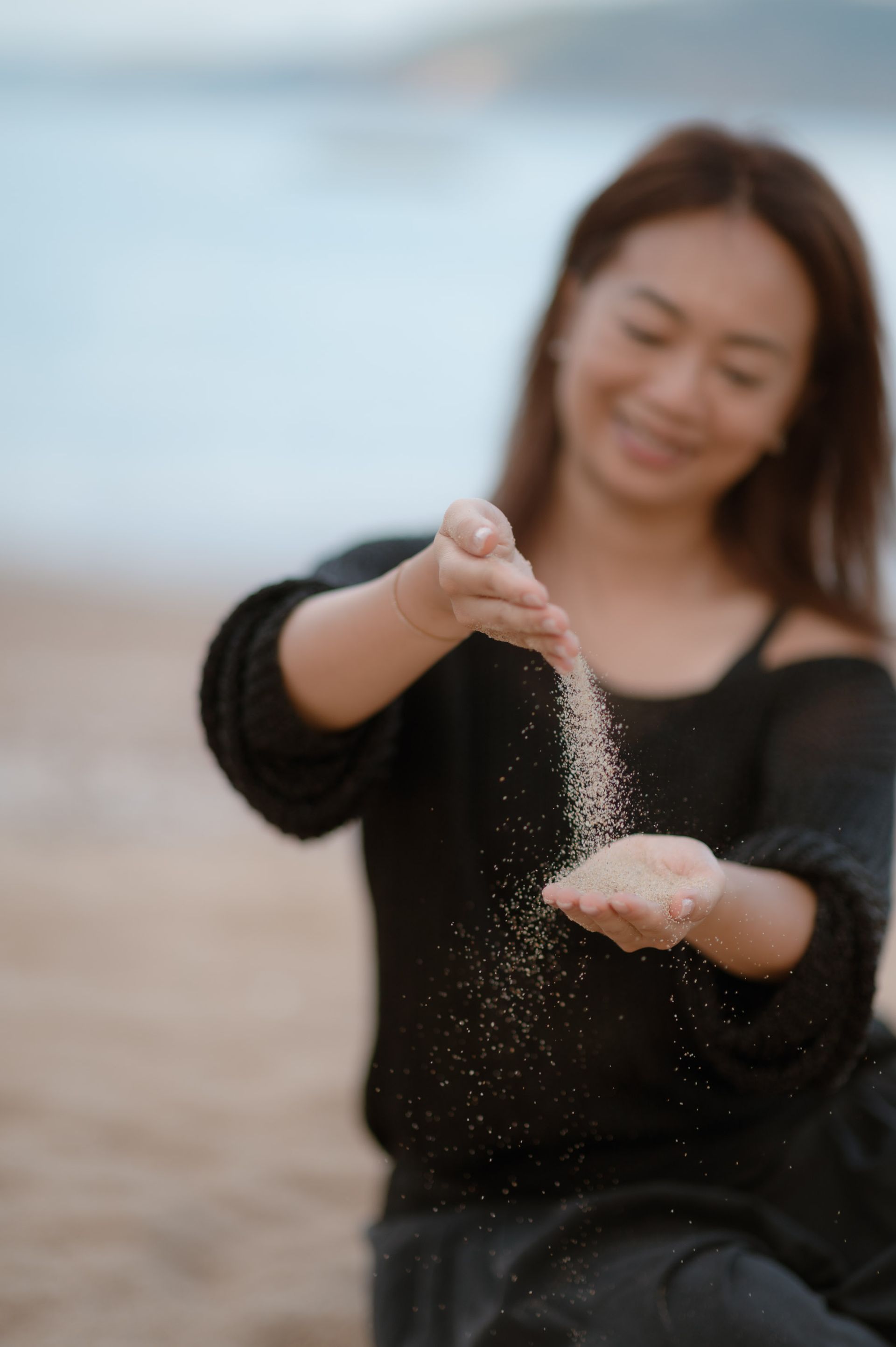 A calm reflective image symbolizing letting go, emotional release, and finding peace.