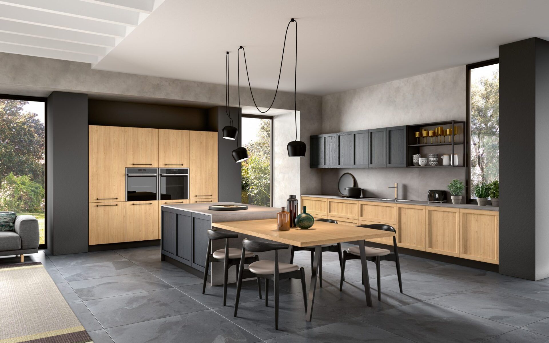 Cucina tradizionale in legno
