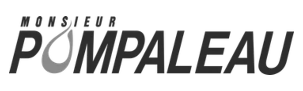 Logo « Monsieur POMPALEAU » en noir et gris sur fond blanc.