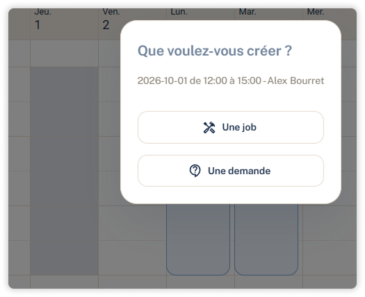 Drag and Drop sur le planificateur Sercom