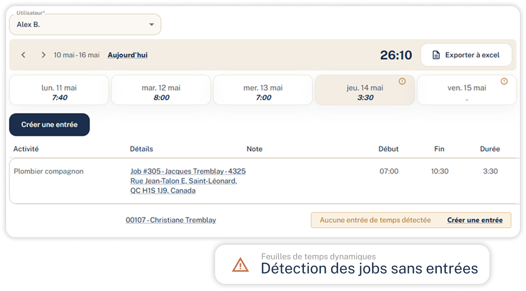 Tableau de bord du portail fiscal français avec une bannière d'avertissement et une liste de documents/statuts