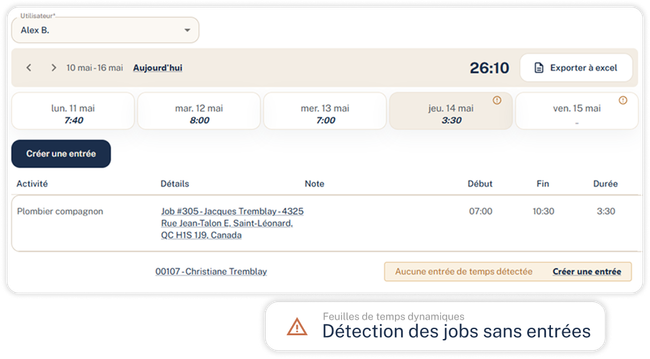 Tableau de bord du portail fiscal français avec une bannière d'avertissement et une liste de documents/statuts