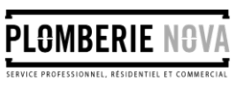 Plomberie Nova logo in black and gray with “Service professionnel, résidentiel et commercial” text
