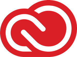 A red cloud with a white circle inside of it