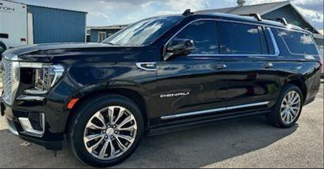 San Antonio airport transportation vehicle GMC Denali airport shuttle