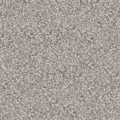 Close-up of light gray speckled carpet.