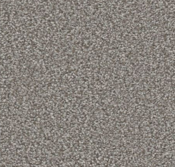 Close-up of gray, speckled carpet texture.