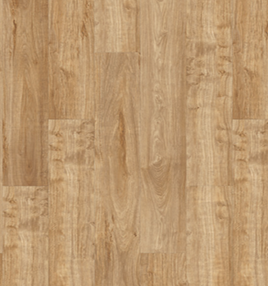 Wooden floorboards in shades of light brown and tan.