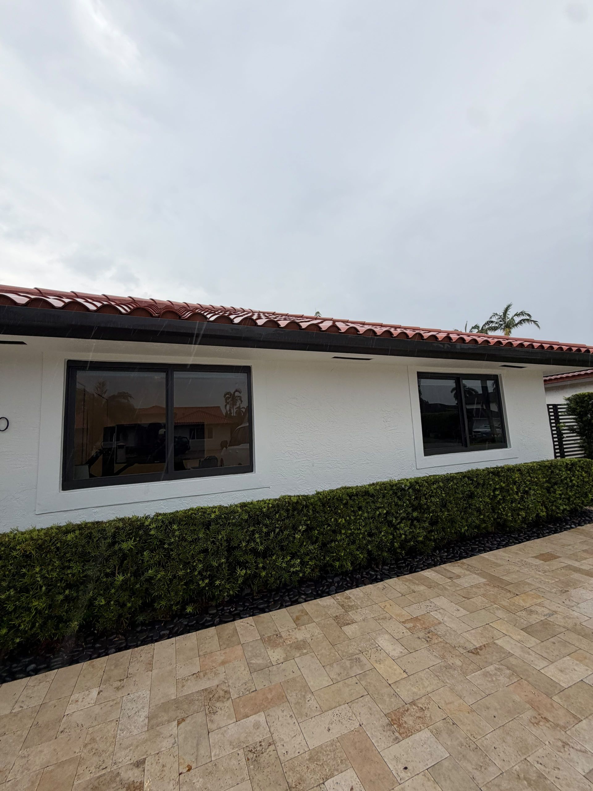 Residential window tinting on exterior home windows in South Florida