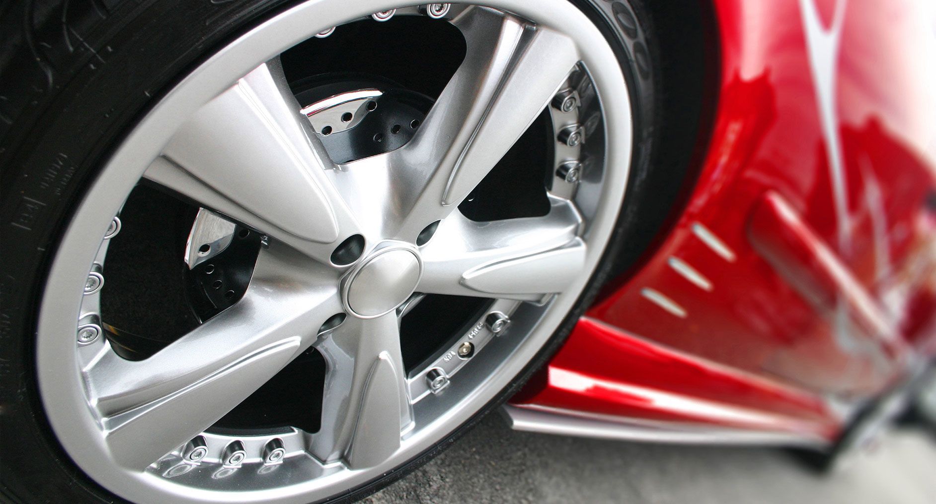 Car Tire Close Up