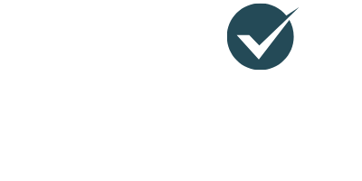Green checkmark in a dark teal circle.
