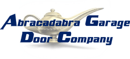 abracadabra garage door logo