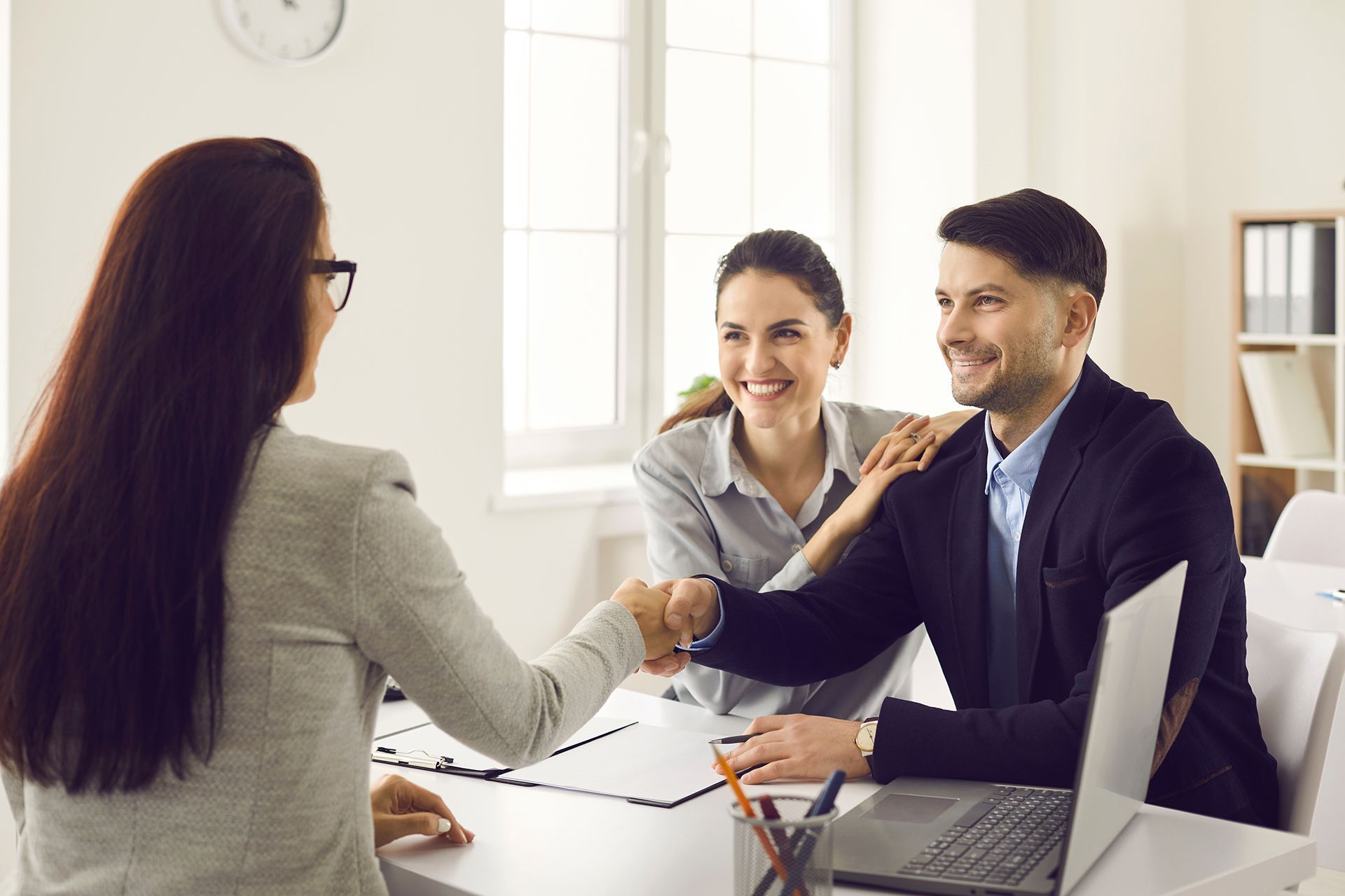 Shaking Hands with the Client