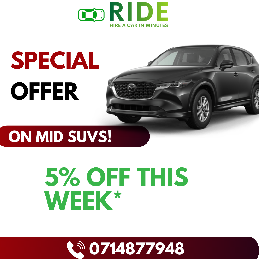 Riderentals MID SUV xtrail cx5 available for rental