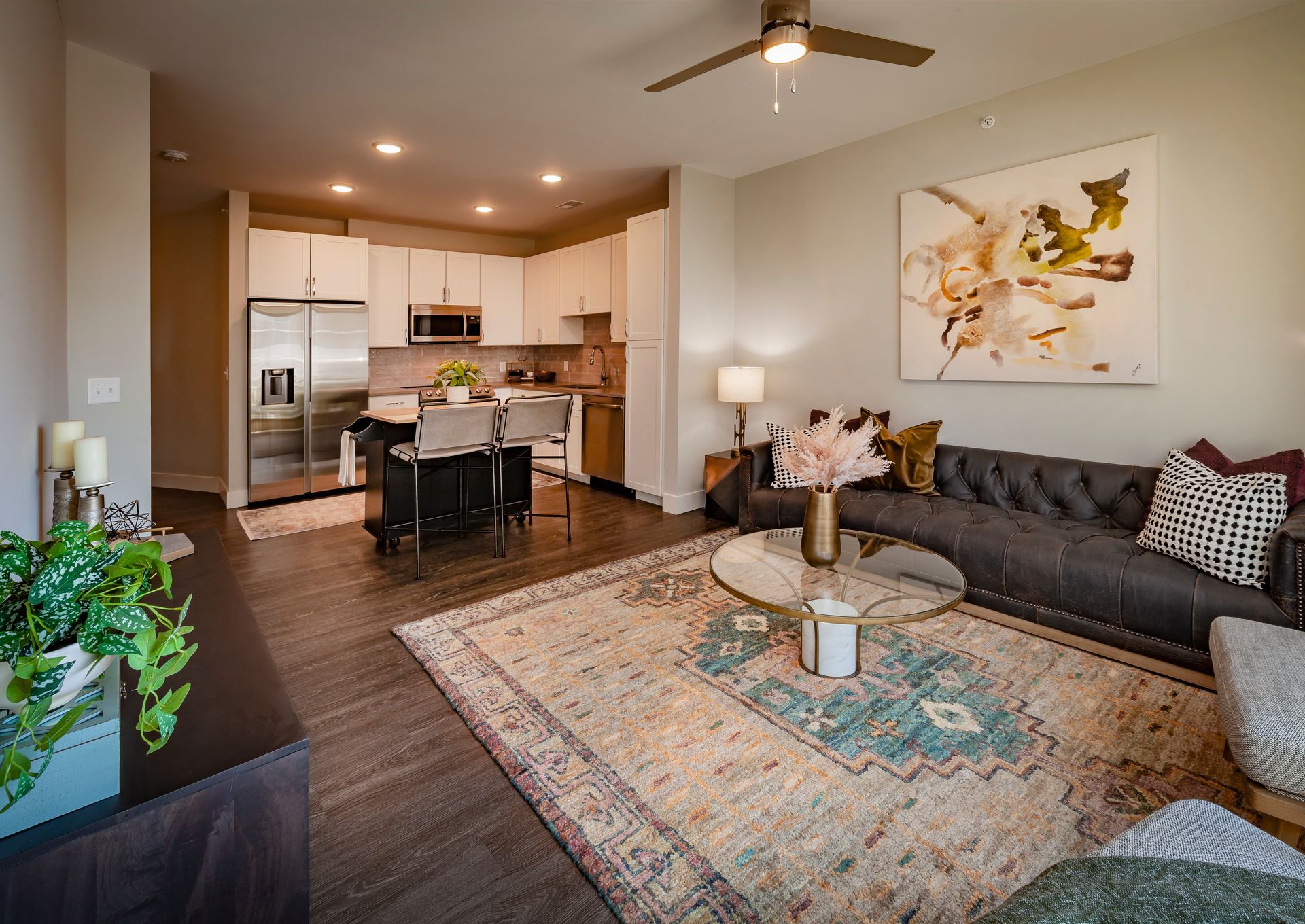 Spacious apartment floor plan at Nickel Plate.