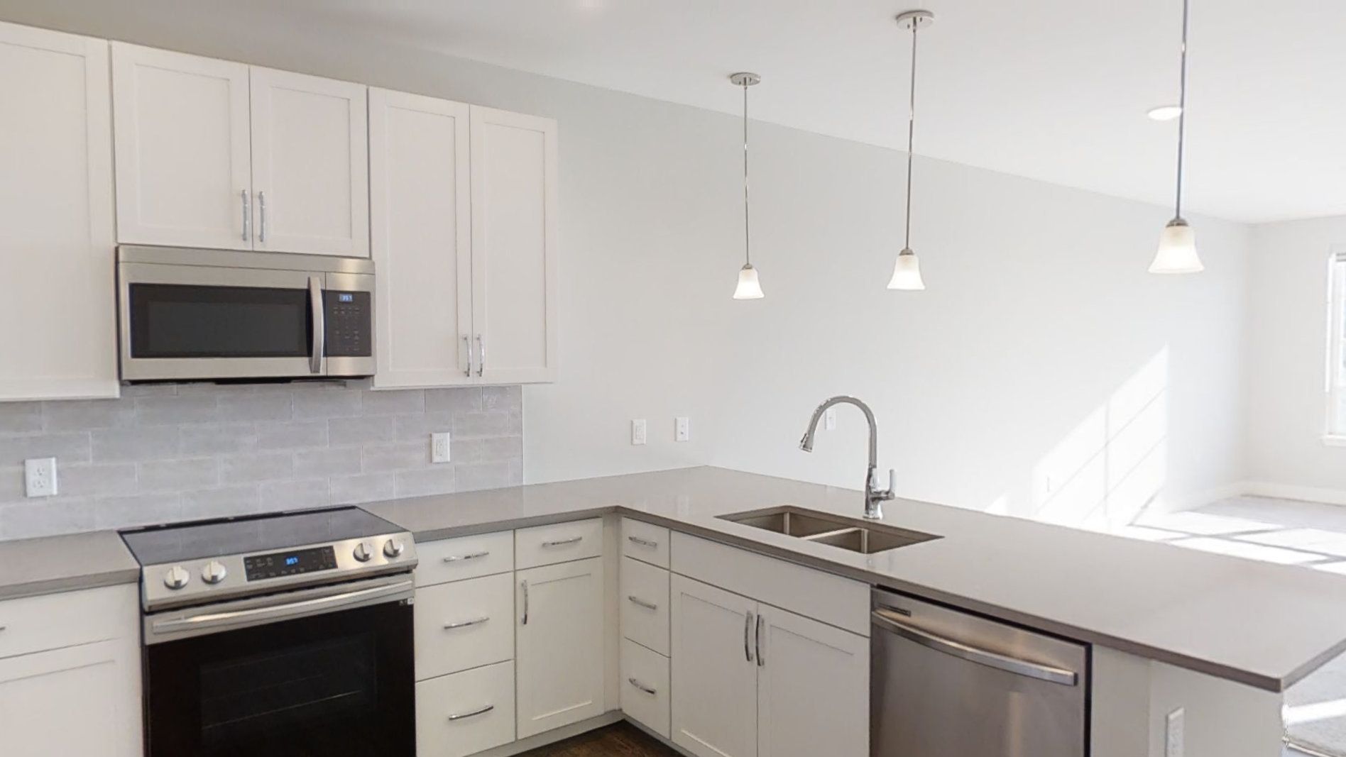 Spacious apartment floor plan at Nickel Plate.