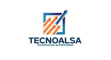 Logotipo de TECNOALSA: Cuadrado azul con flechas naranjas y azules apuntando hacia arriba