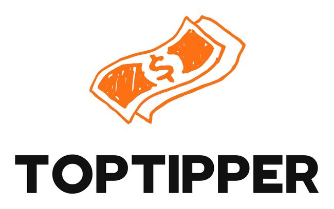 An orange hand-drawn illustration of a paper dollar bill above the bold, black text