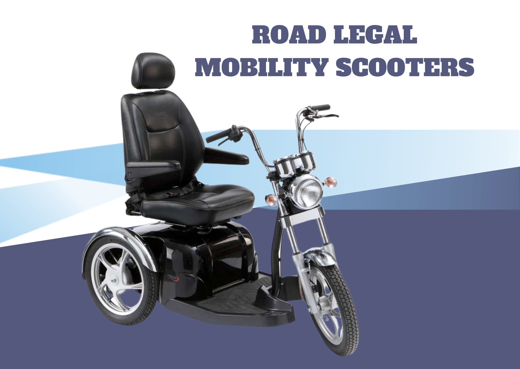 A picture of a mobility scooter that looks like a motorcycle.
