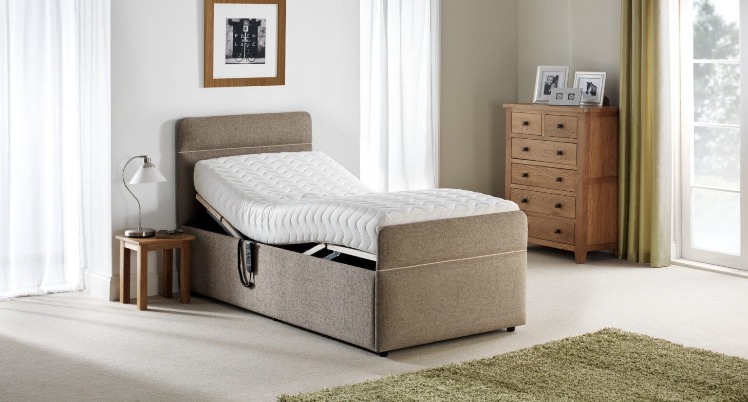3 foot adjustable bed from Churchill Chairs