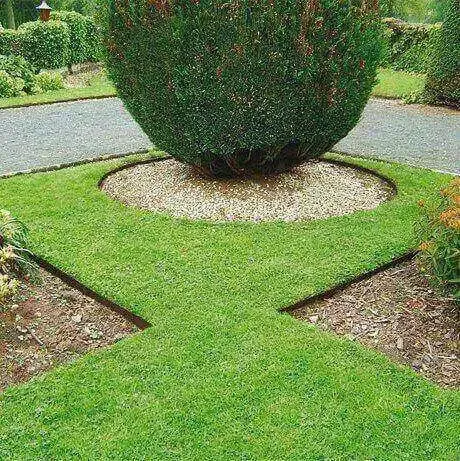After garden edging installed in NZ garden
