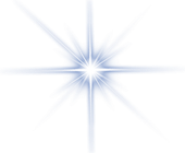 Soft blue-white starburst light effect on a white background
