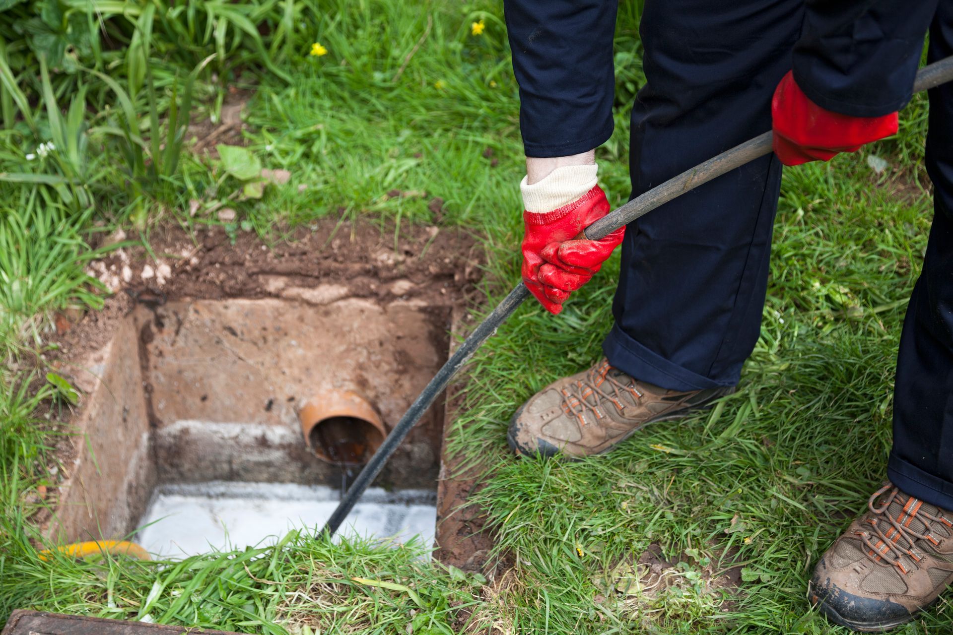 Unblocking a Drain — Friday Harbor, WA — Starr Excavation Inc