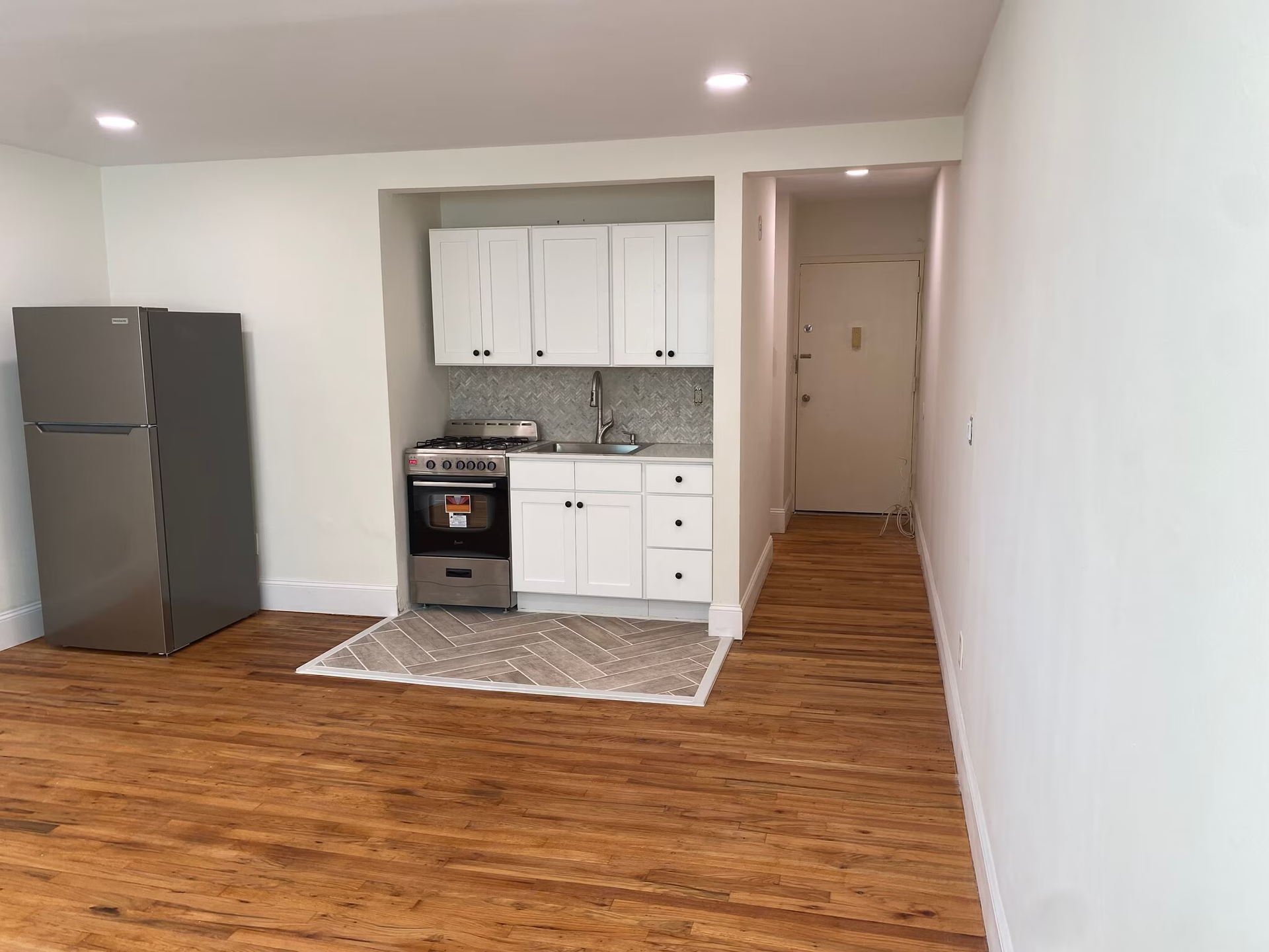 Renovated kitchen with stainless steel appliances at 22 Cottage Street South Orange NJ