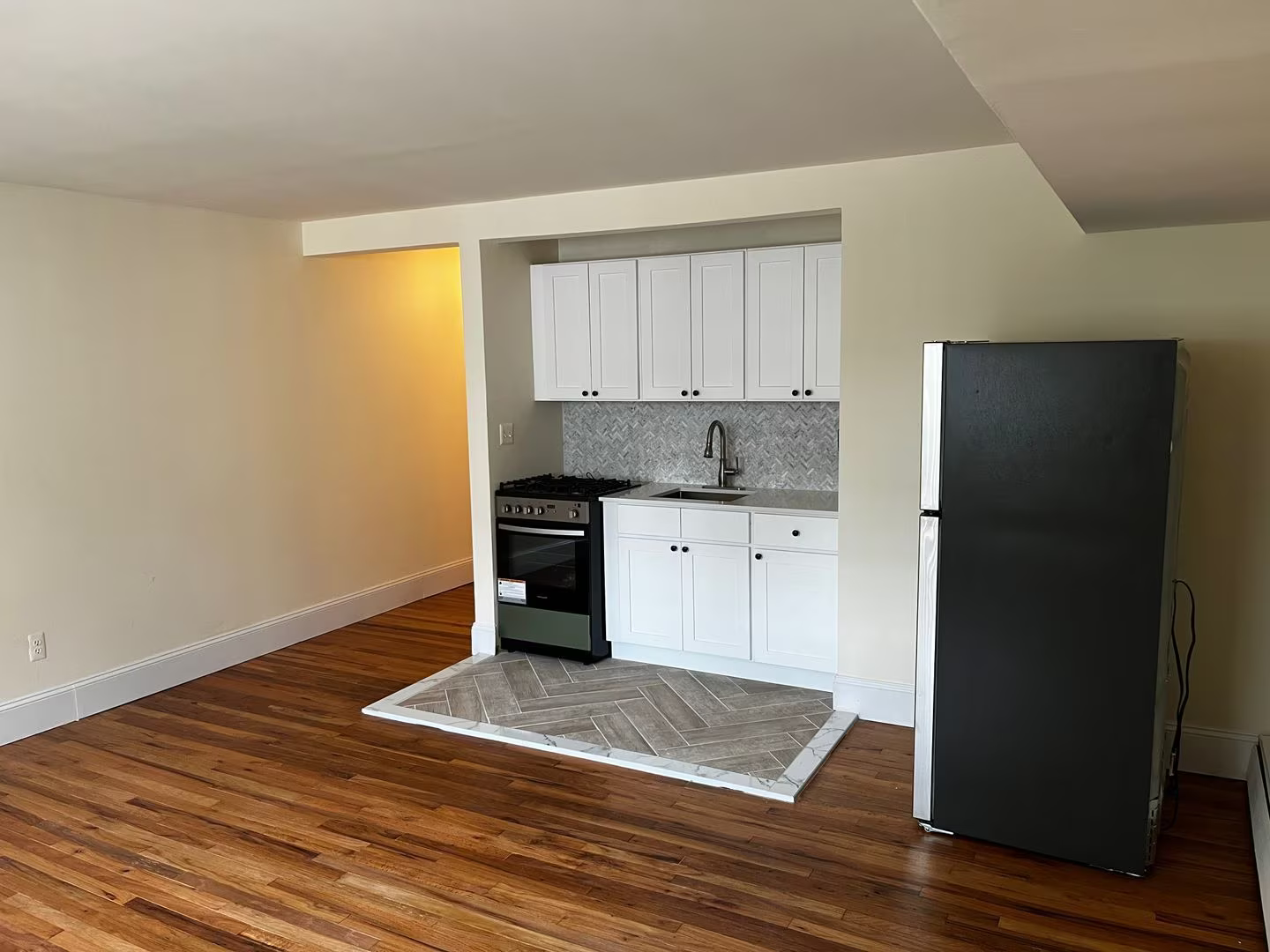 Renovated kitchen with stainless steel appliances at 22 Cottage Street South Orange NJ