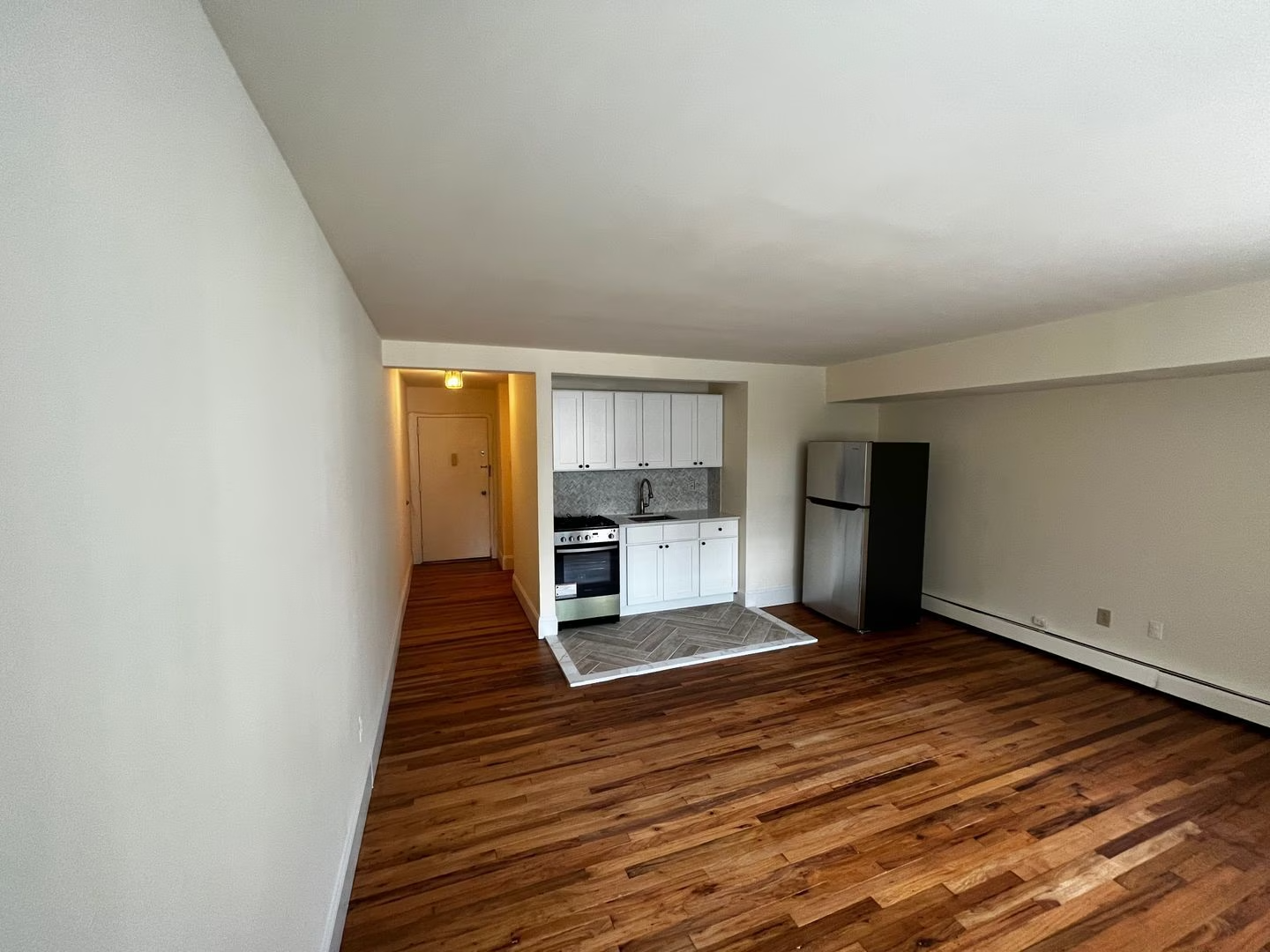 Renovated kitchen with stainless steel appliances at 22 Cottage Street South Orange NJ