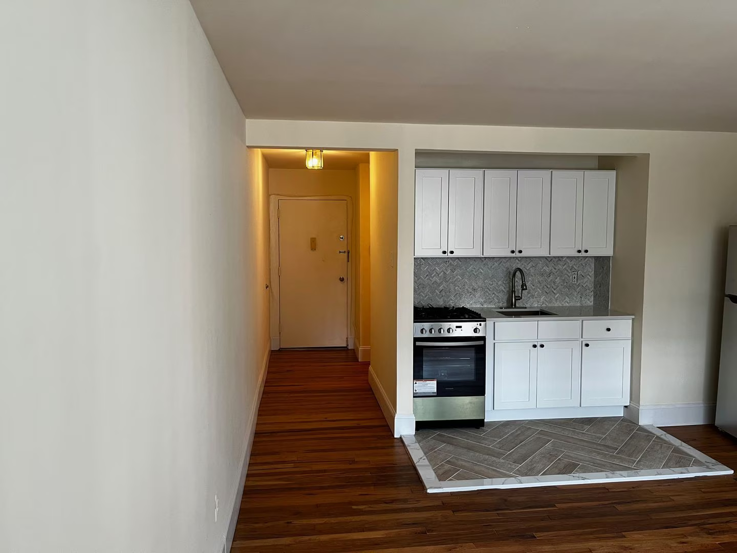 Renovated kitchen with stainless steel appliances at 22 Cottage Street South Orange NJ