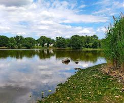Scenic view of Foschini Park along the Hackensack River in Hackensack, NJ