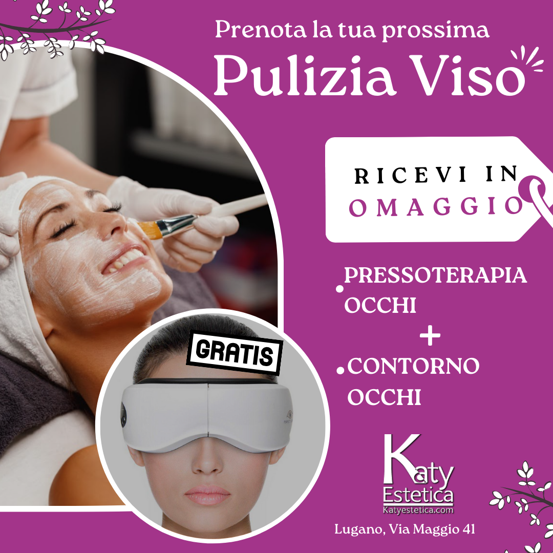 un'immagine di una donna che riceve un trattamento di pulizia viso
