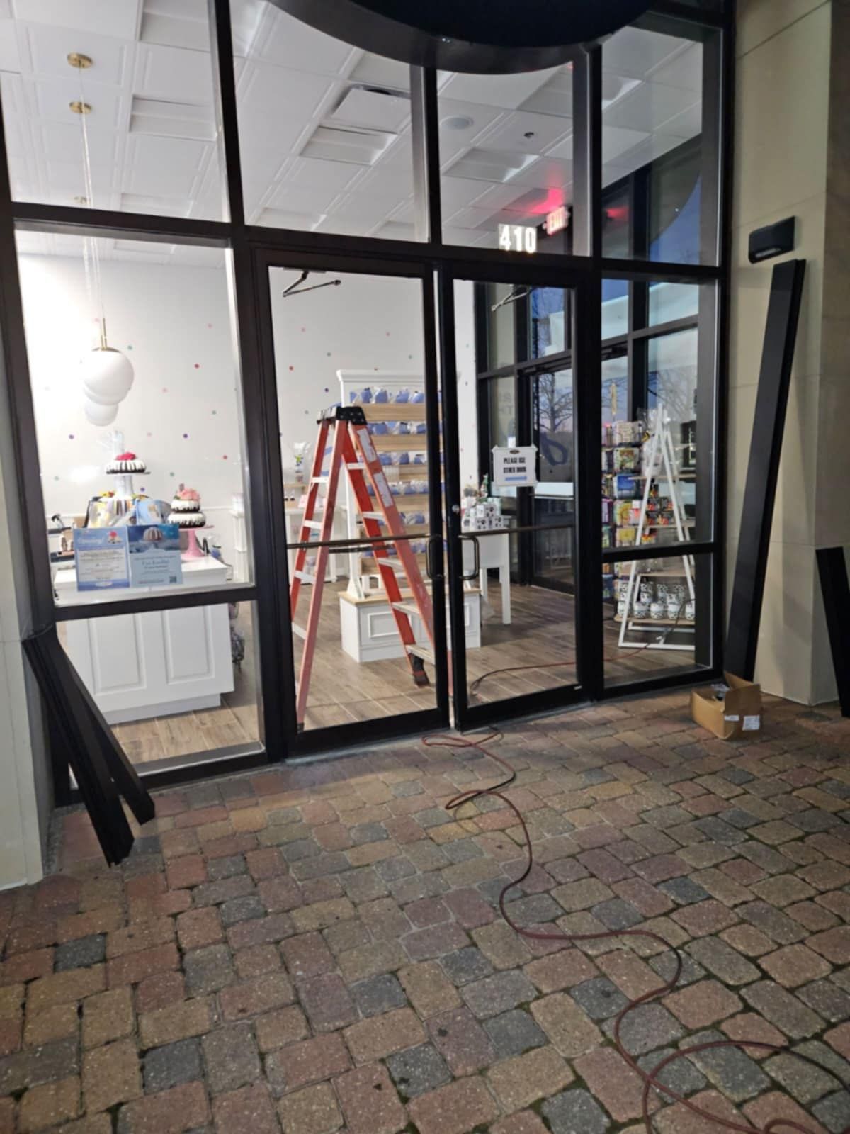commercial glass installation
