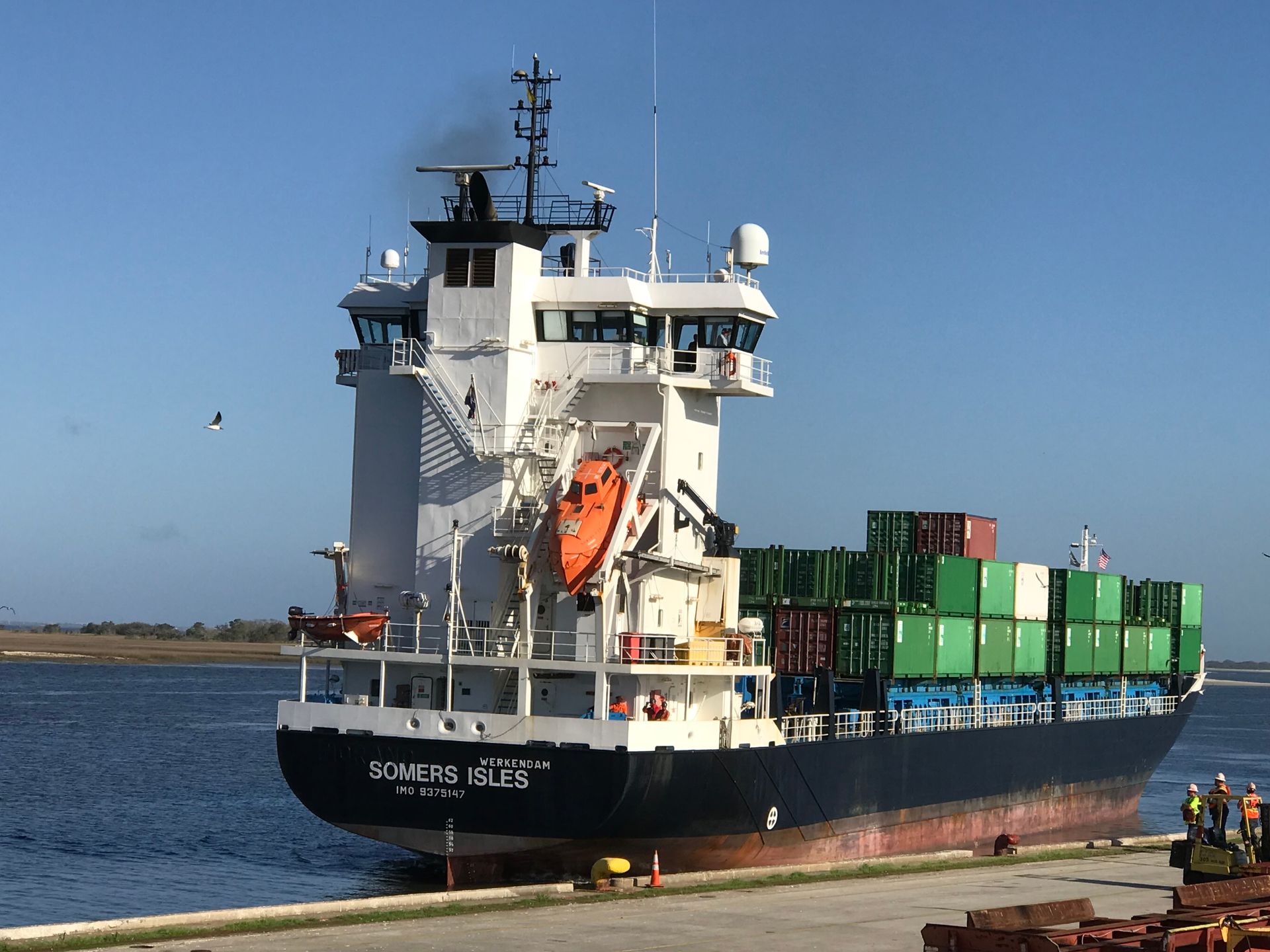 Picture of a Somers Isle ship at the Port of Fernandina