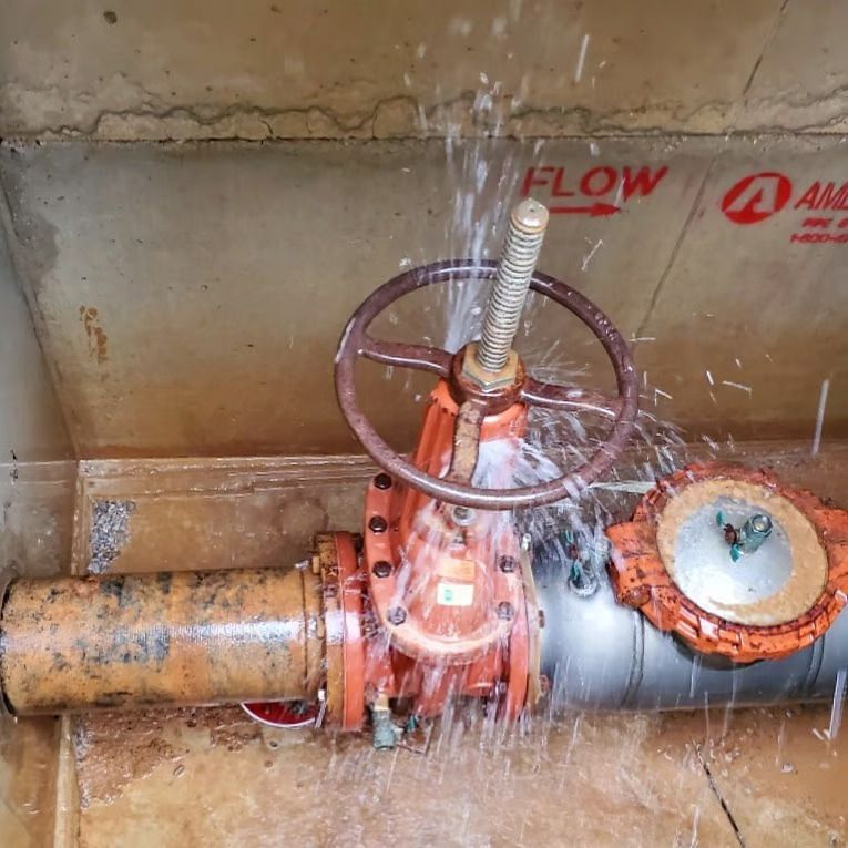 leaking gate valve leaking gate valve