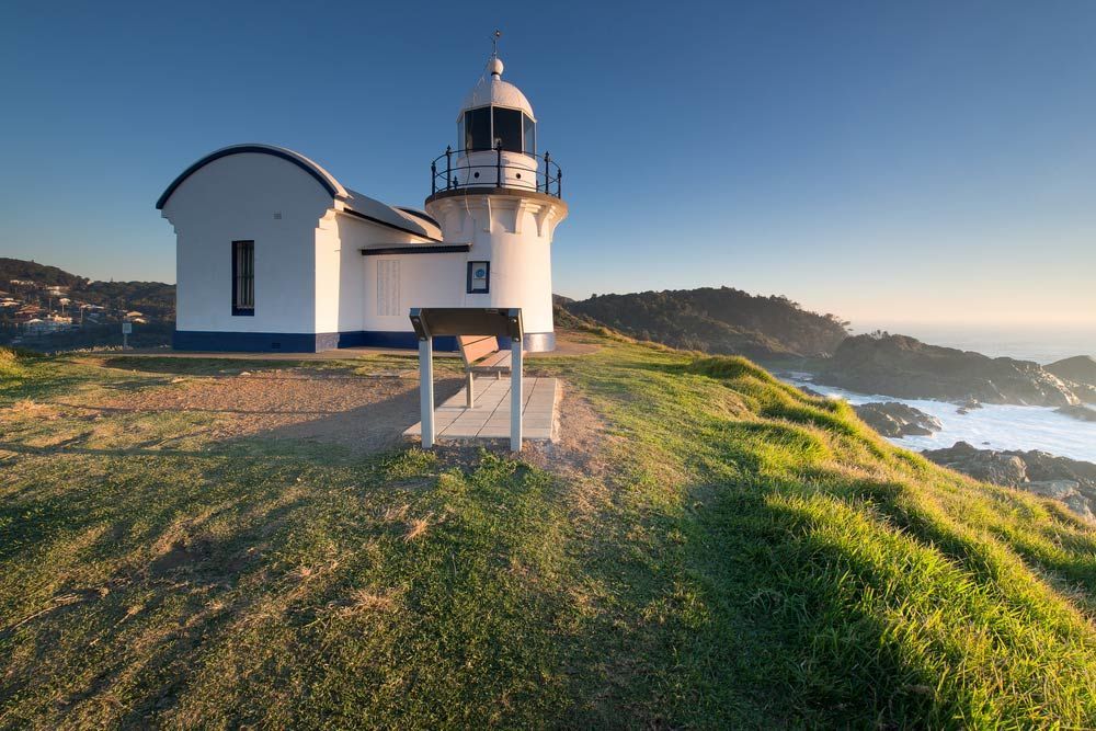 Sunrise At The Tacking Point Lighthouse At Port Macquarie — Pool Zone in Port Macquarie, NSW