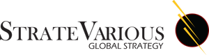 A logo for a company called strate various global strategy