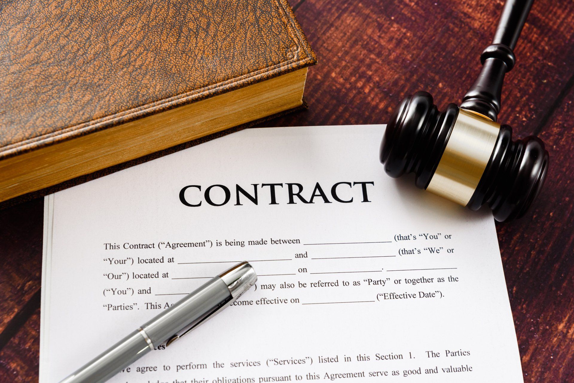 Contract Document With Gavel — Pleasant Hill, CA — Hardisty & Hardisty Contract Document With Gavel — Pleasant Hill, CA — Hardisty & Hardisty