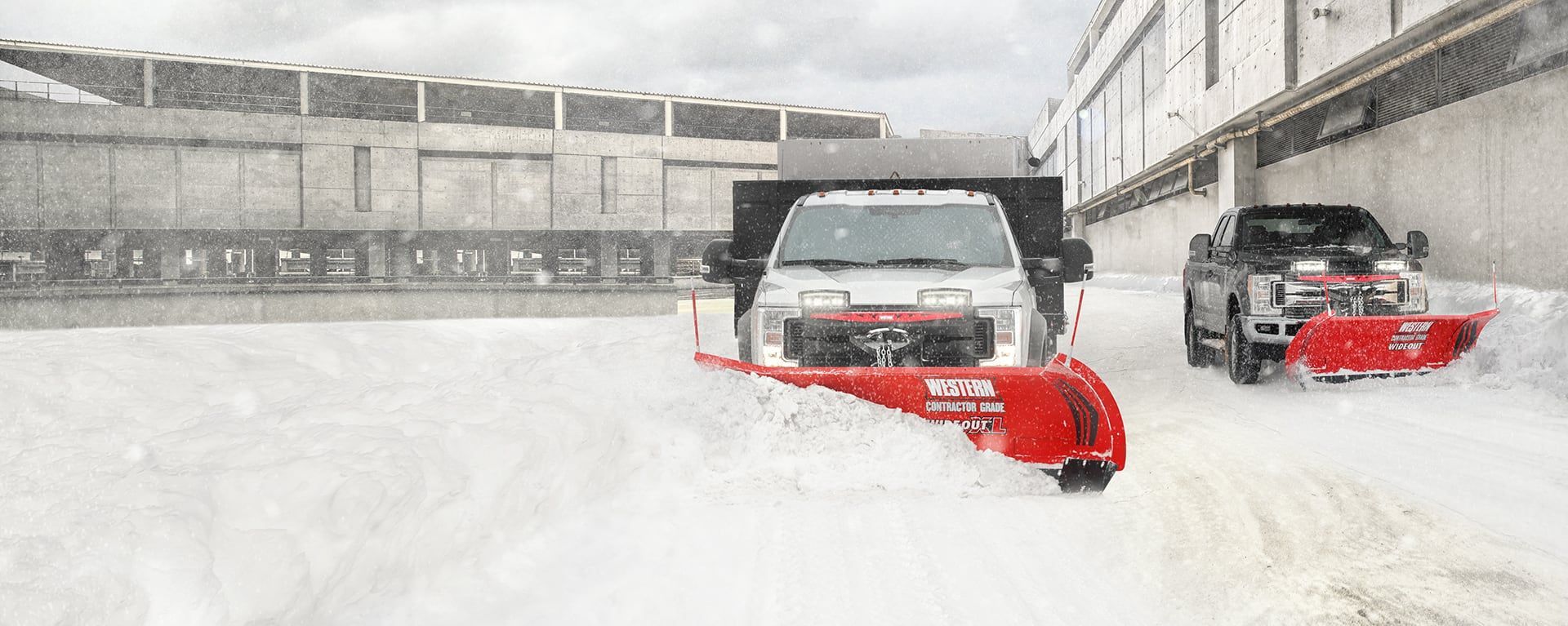 Two Tractors on the Snow — Bridgeville, PA — MC Landscaping