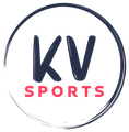 Modré a červené logo pro KV Sports
