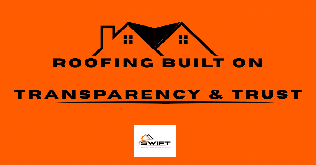 Orange background with black text and a house logo; Orange background with black text and a house logo;