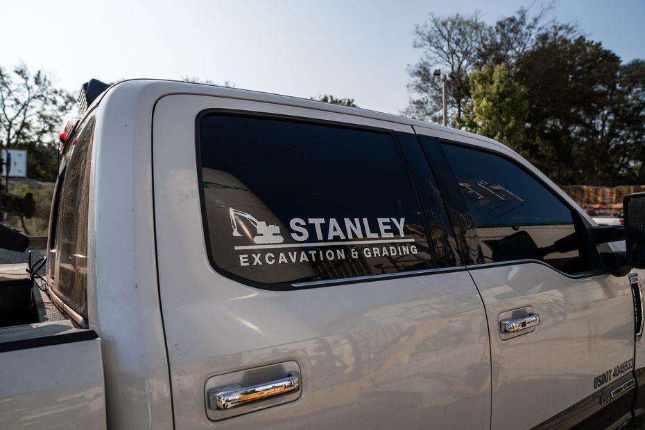 White truck with