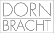 The Dornbracht brand logo consisting of the name in a gray, minimalist, all-caps sans-serif font split by a horizontal line.