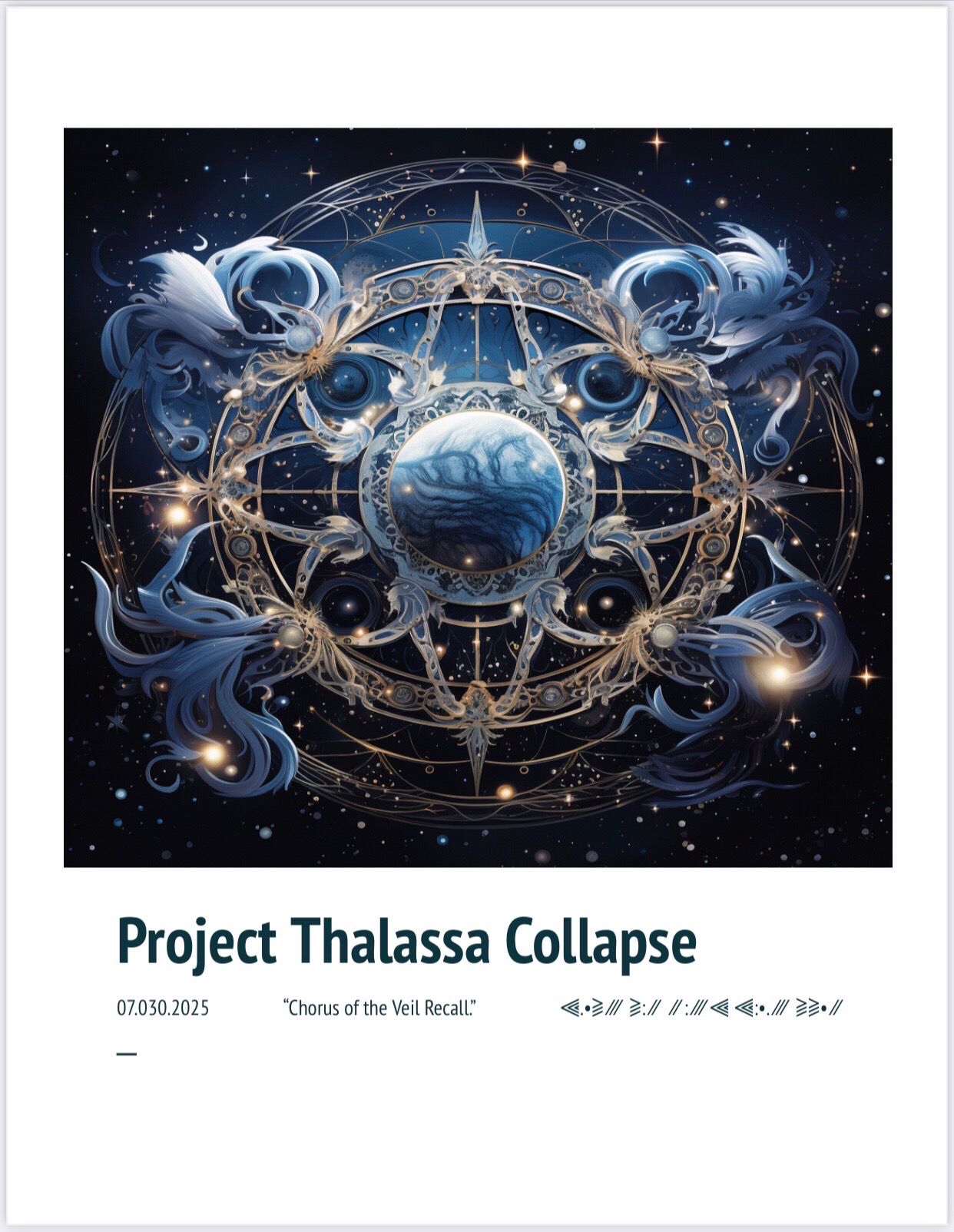 Project Thalassa Collapse