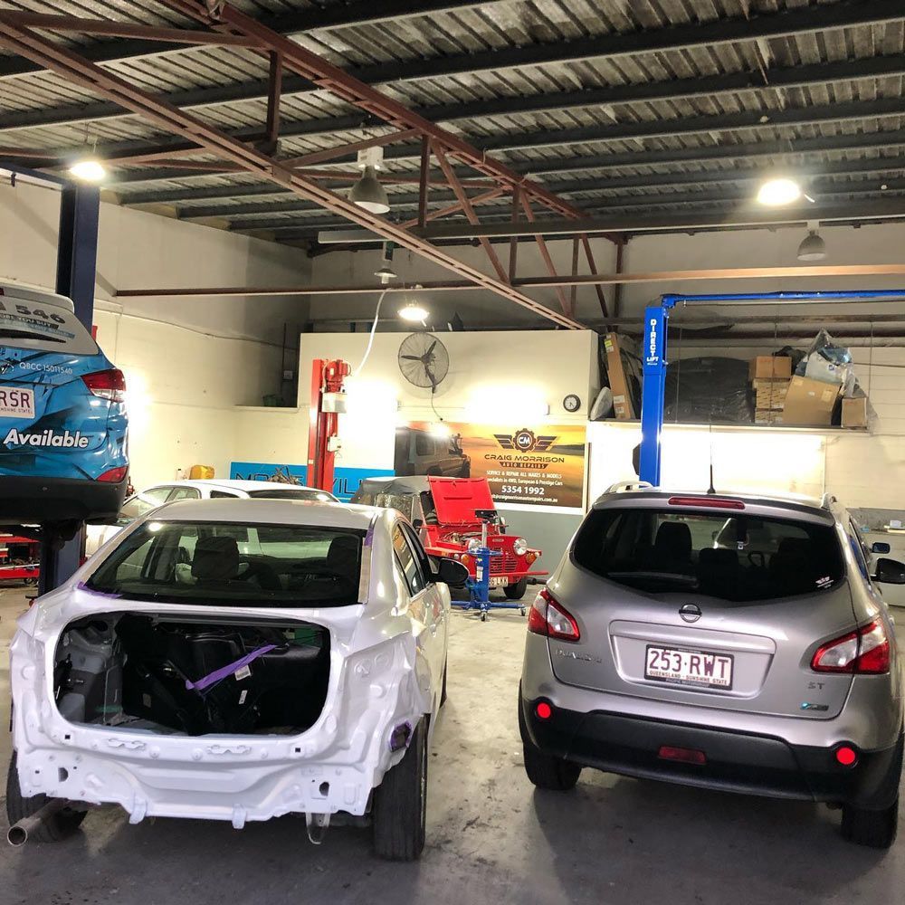 Cars Inside The Repair Station — Mechanic In Noosaville, QLD