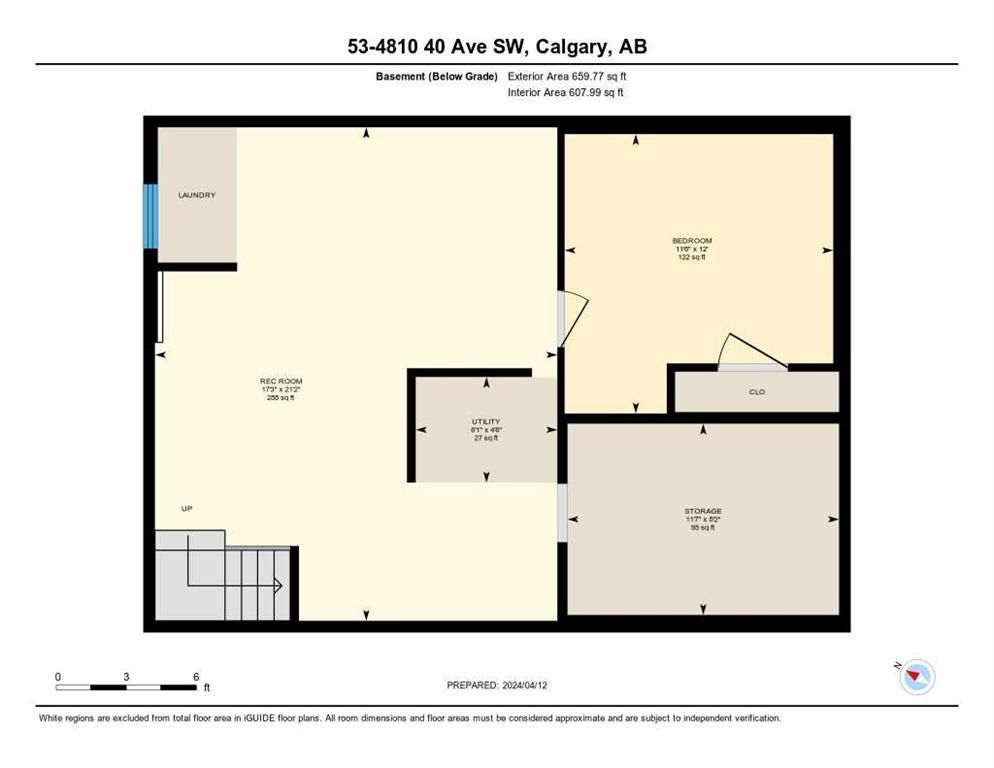 Apartment floor plan with labeled rooms and measurements